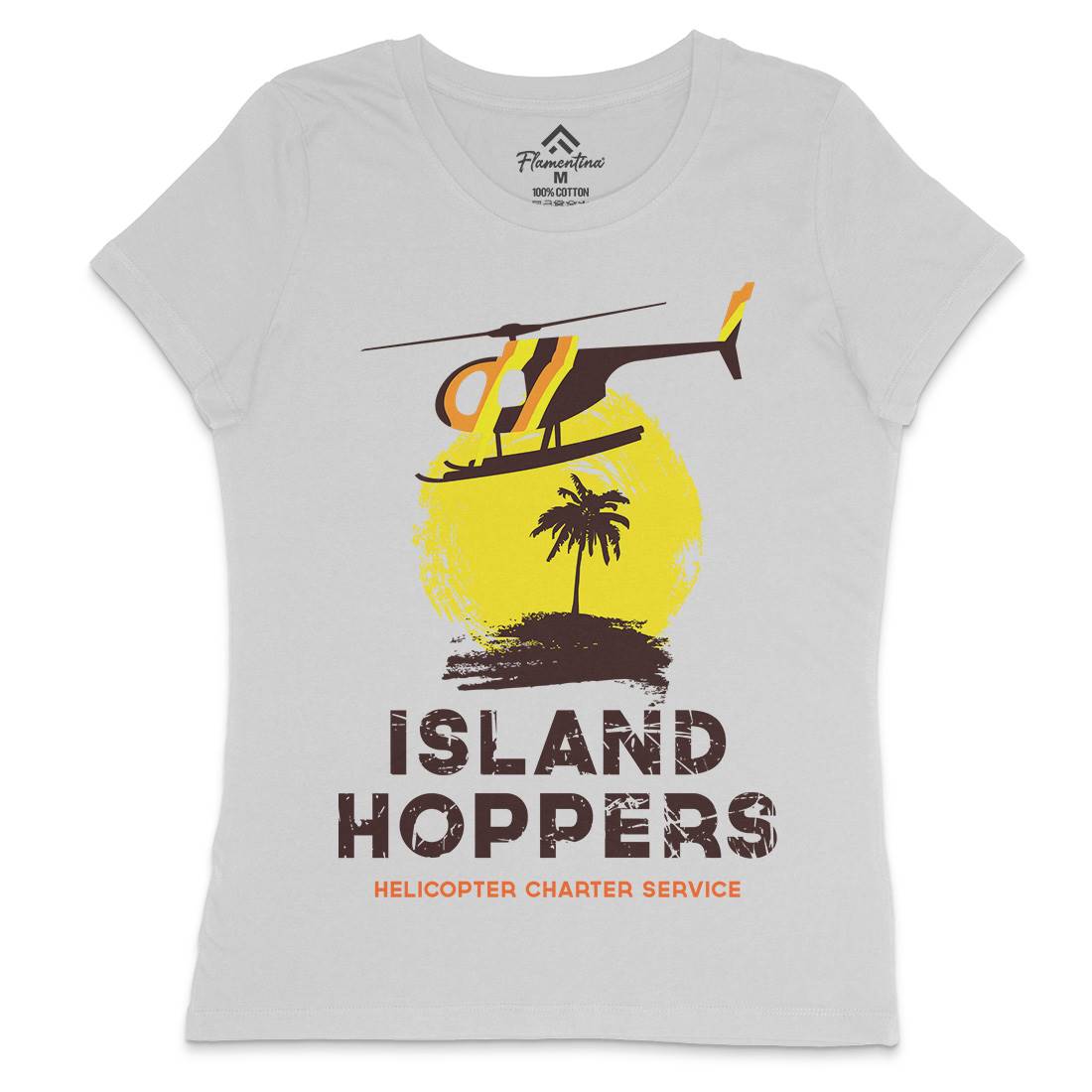 Island Hoppers Womens Crew Neck T-Shirt Vehicles D117