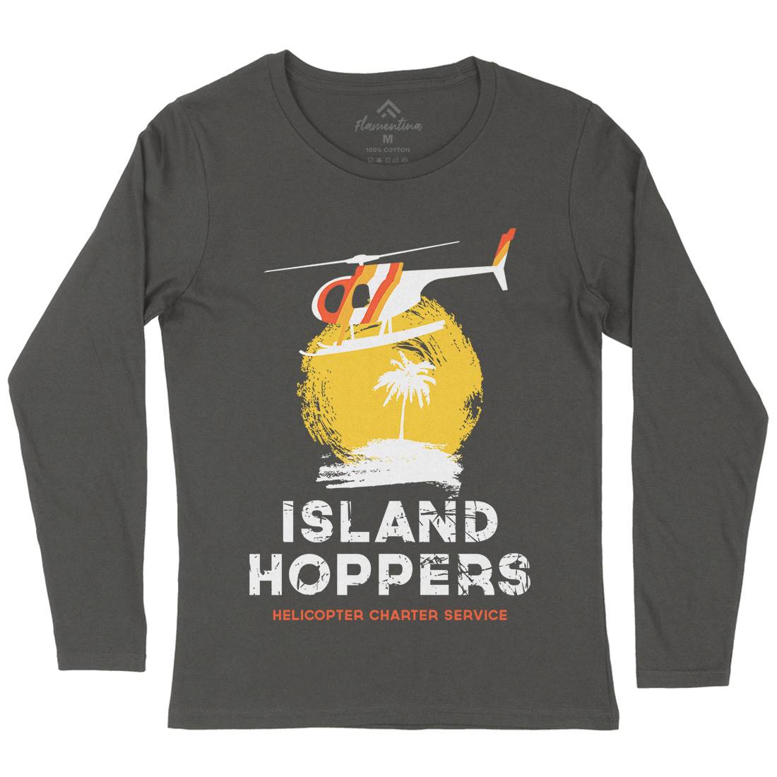 Island Hoppers Womens Long Sleeve T-Shirt Vehicles D117
