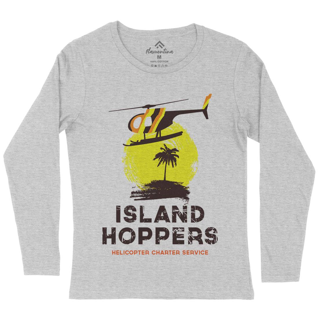 Island Hoppers Womens Long Sleeve T-Shirt Vehicles D117