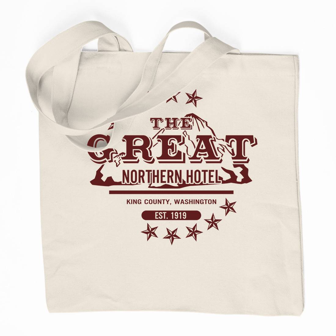 Great Northern Hotel Organic Premium Cotton Tote Bag Horror D118