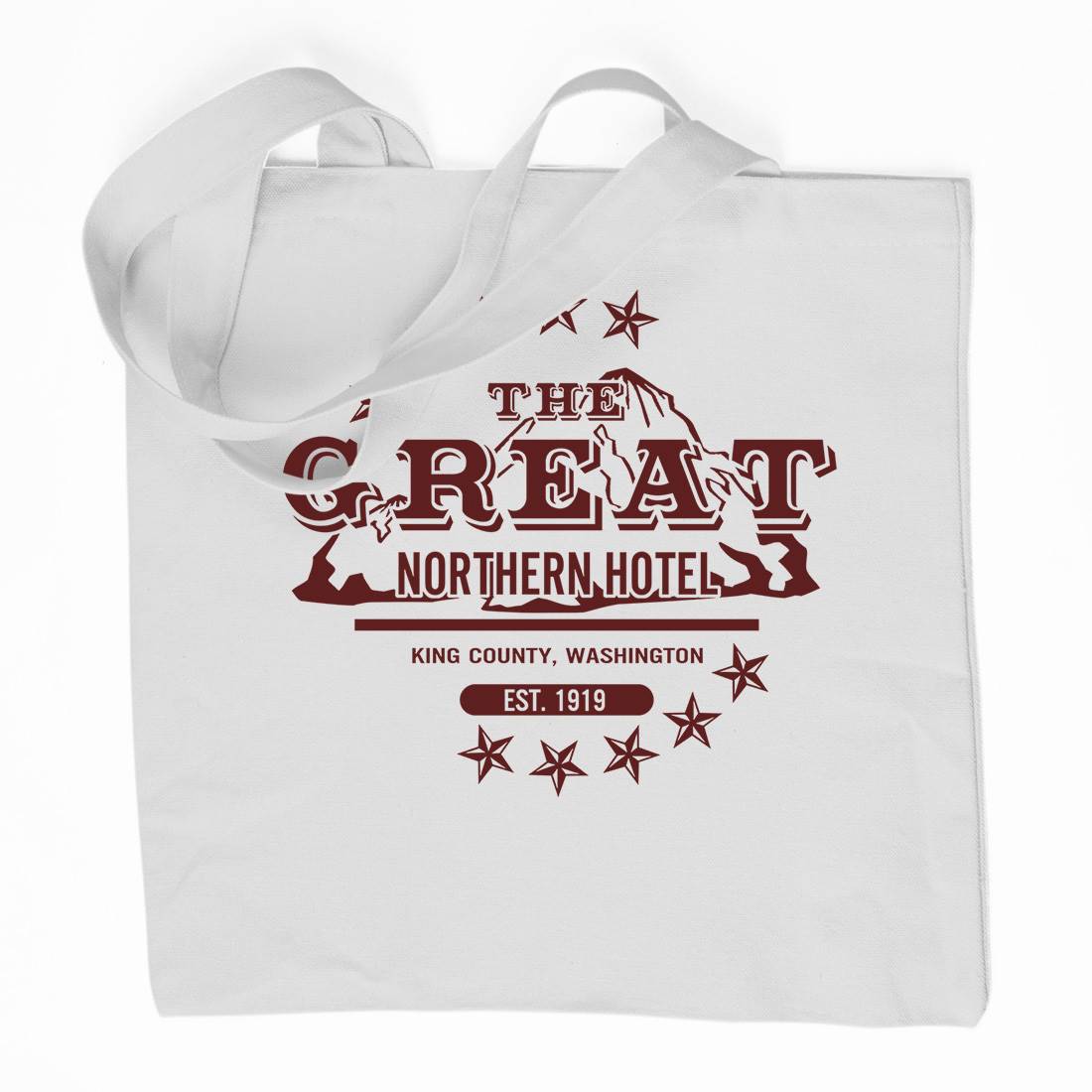 Great Northern Hotel Organic Premium Cotton Tote Bag Horror D118
