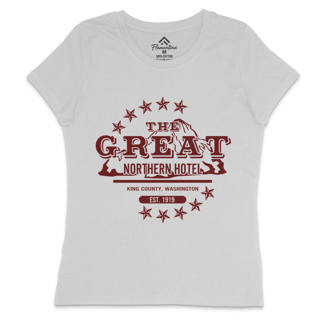 Great Northern Hotel Womens Crew Neck T-Shirt Horror D118