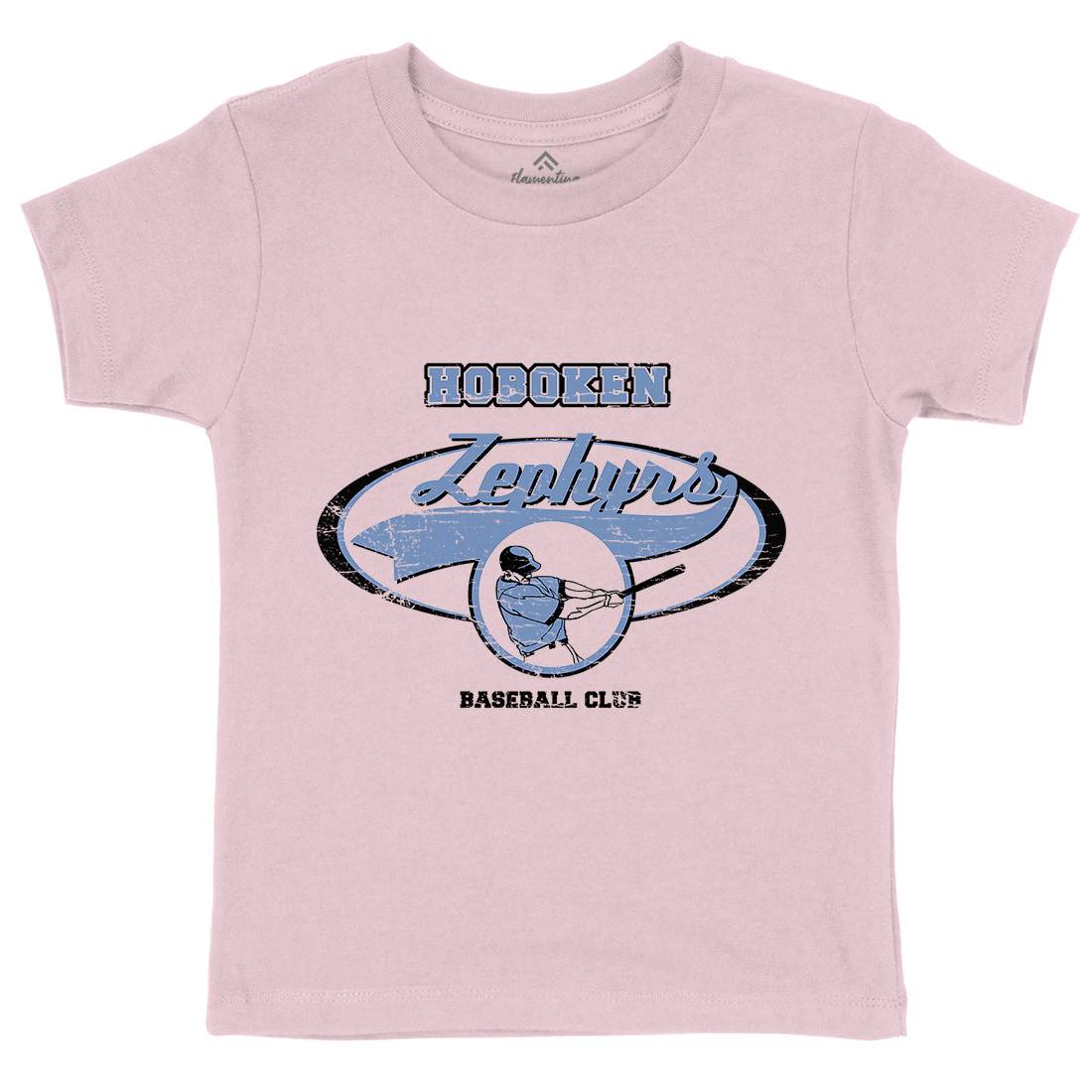 Hoboken Zephyrs Kids Organic Crew Neck T-Shirt Sport D119