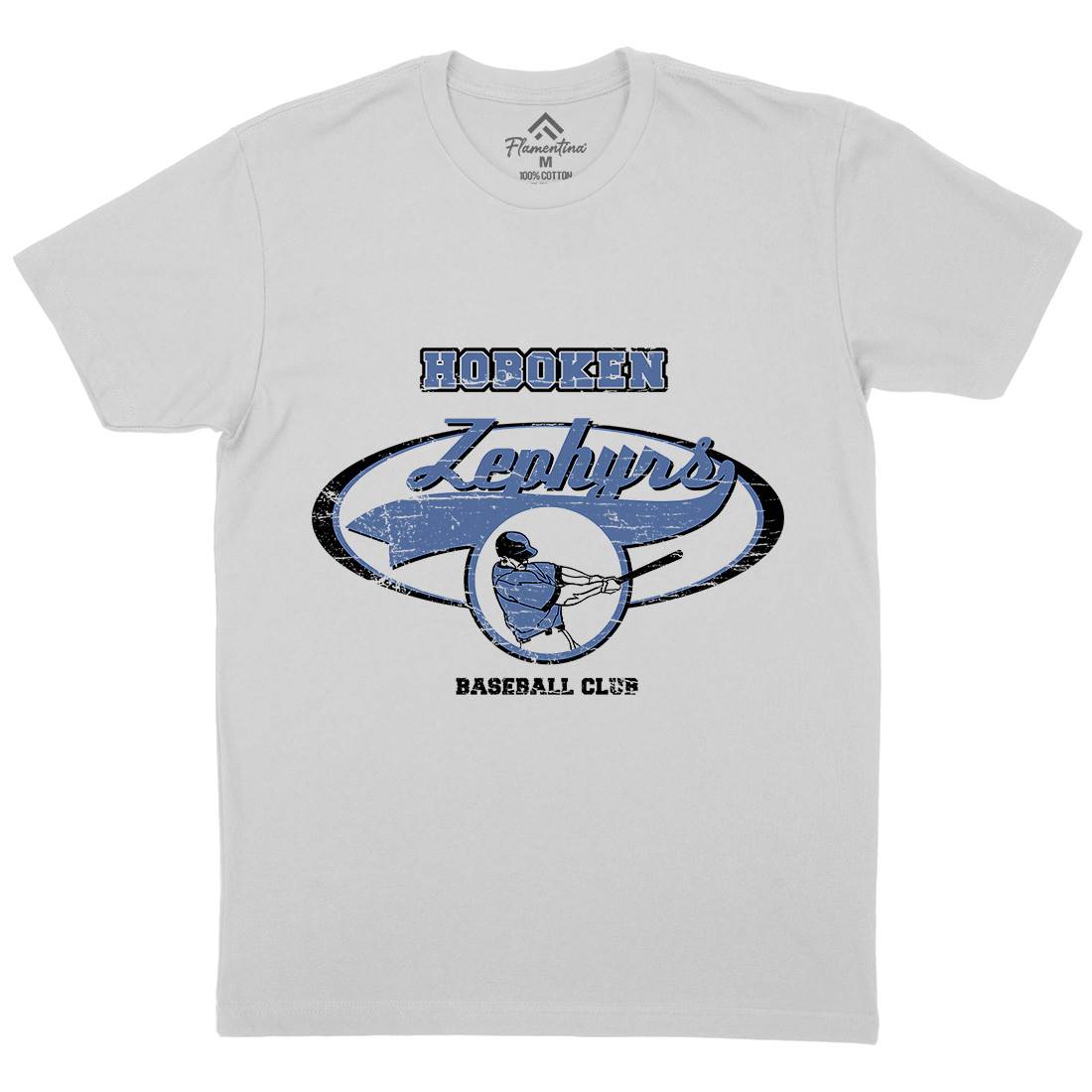 Hoboken Zephyrs Mens Crew Neck T-Shirt Sport D119