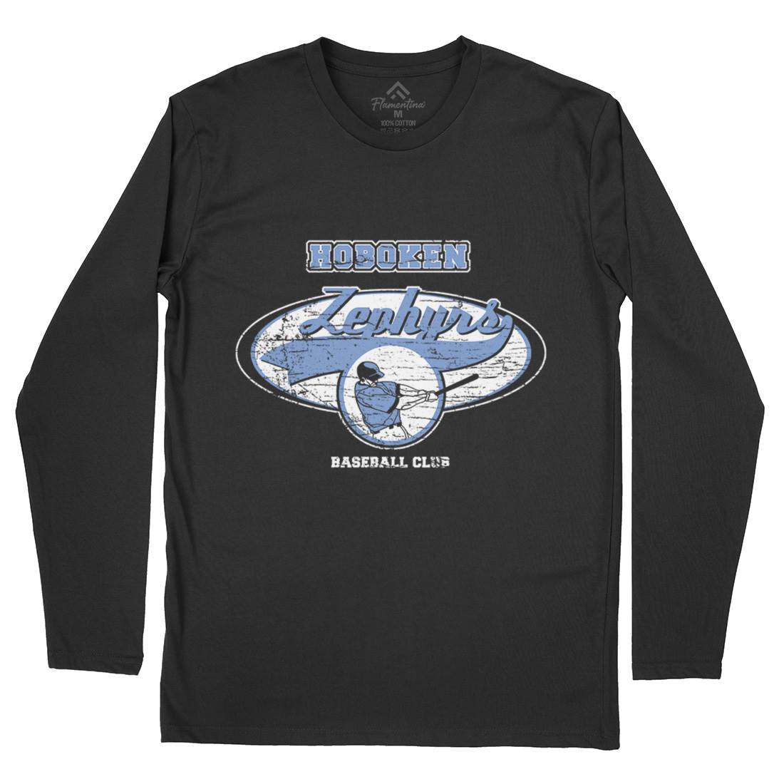Hoboken Zephyrs Mens Long Sleeve T-Shirt Sport D119