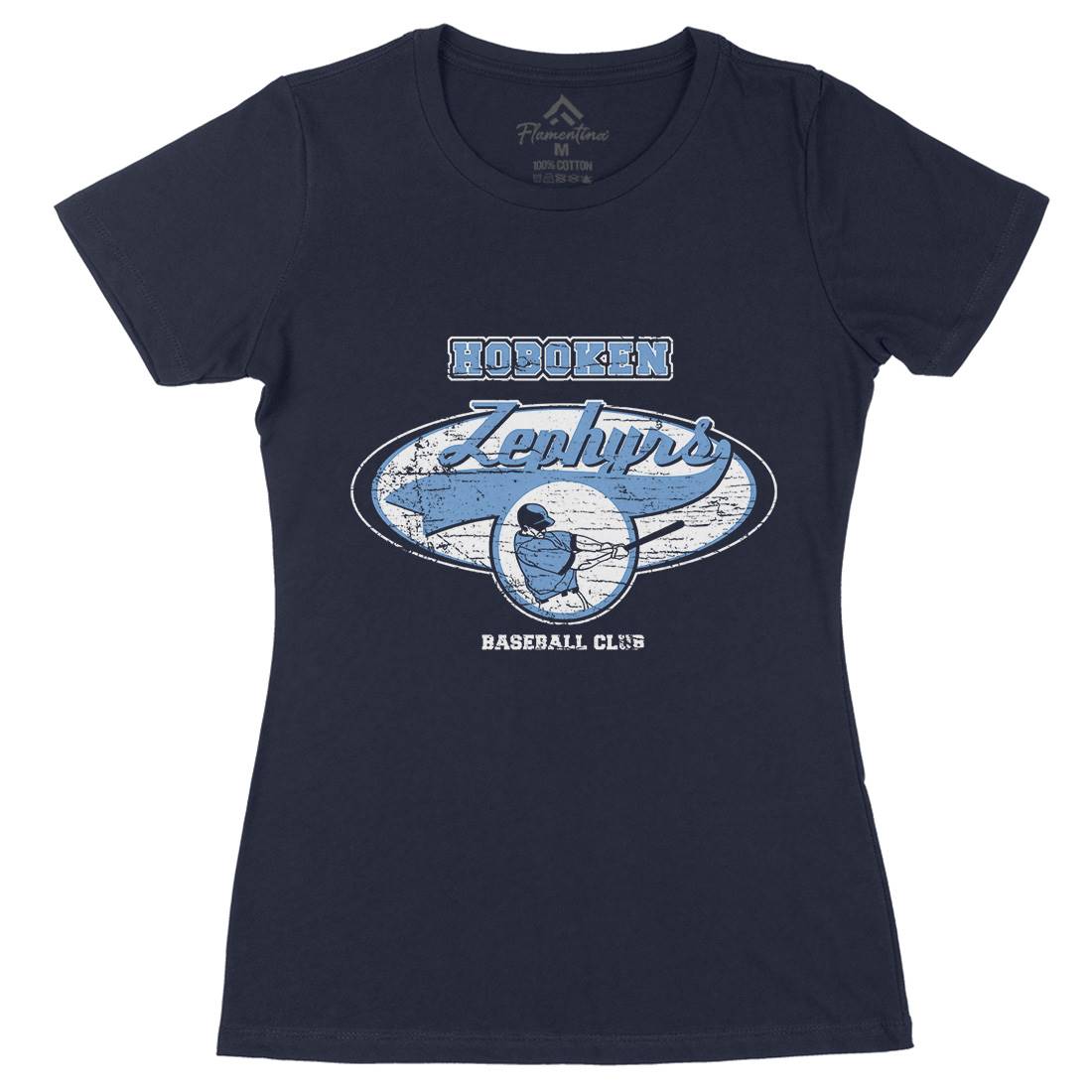 Hoboken Zephyrs Womens Organic Crew Neck T-Shirt Sport D119