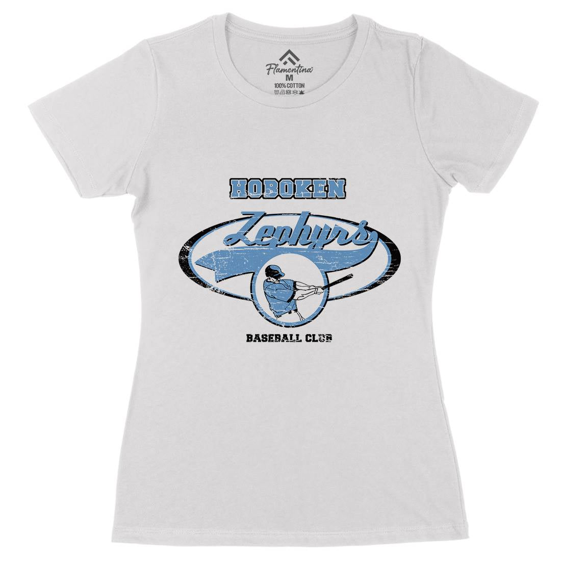 Hoboken Zephyrs Womens Organic Crew Neck T-Shirt Sport D119
