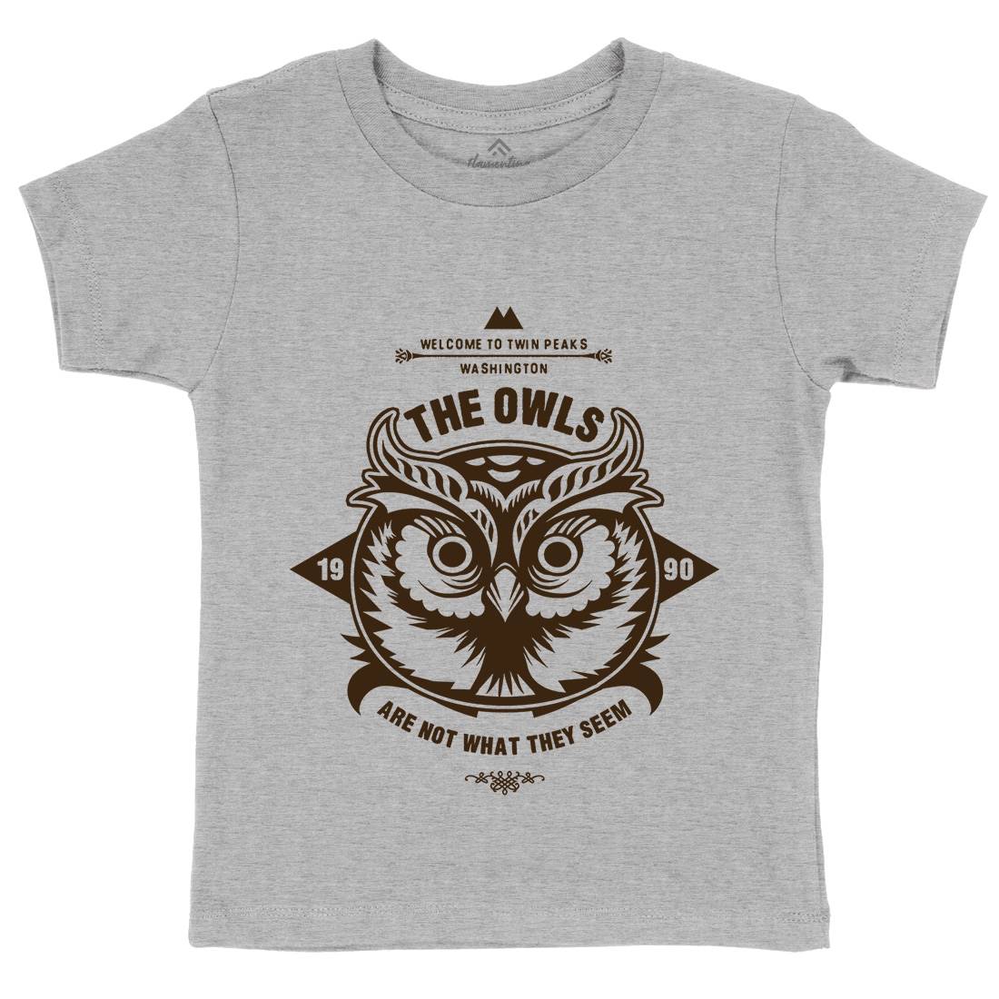 The Owls Kids Crew Neck T-Shirt Animals D120