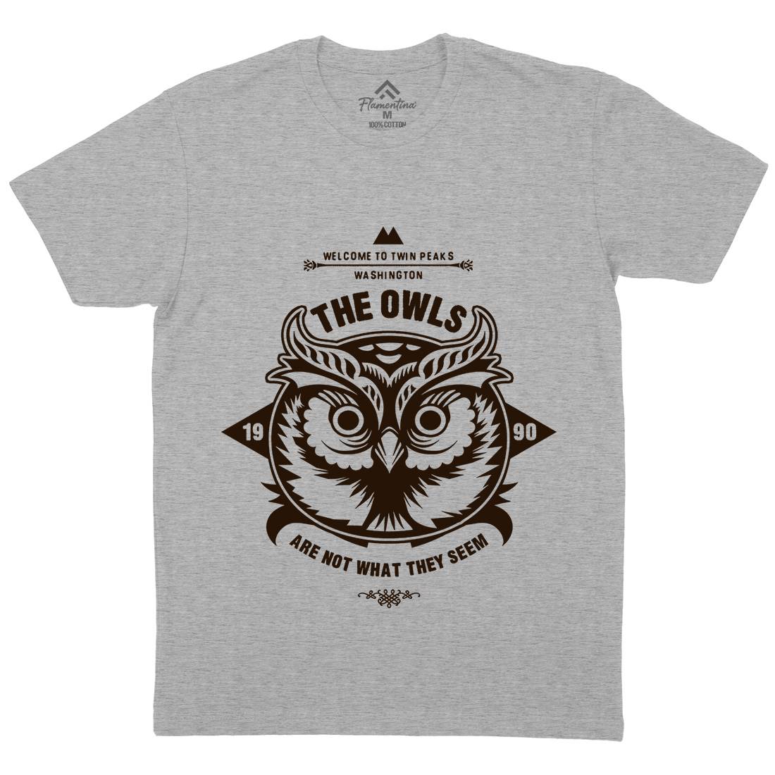 The Owls Mens Crew Neck T-Shirt Animals D120
