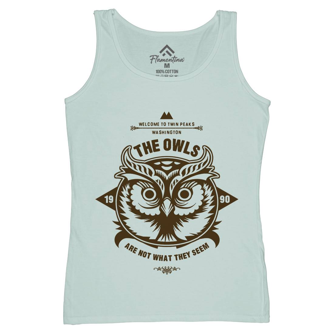 The Owls Womens Organic Tank Top Vest Animals D120