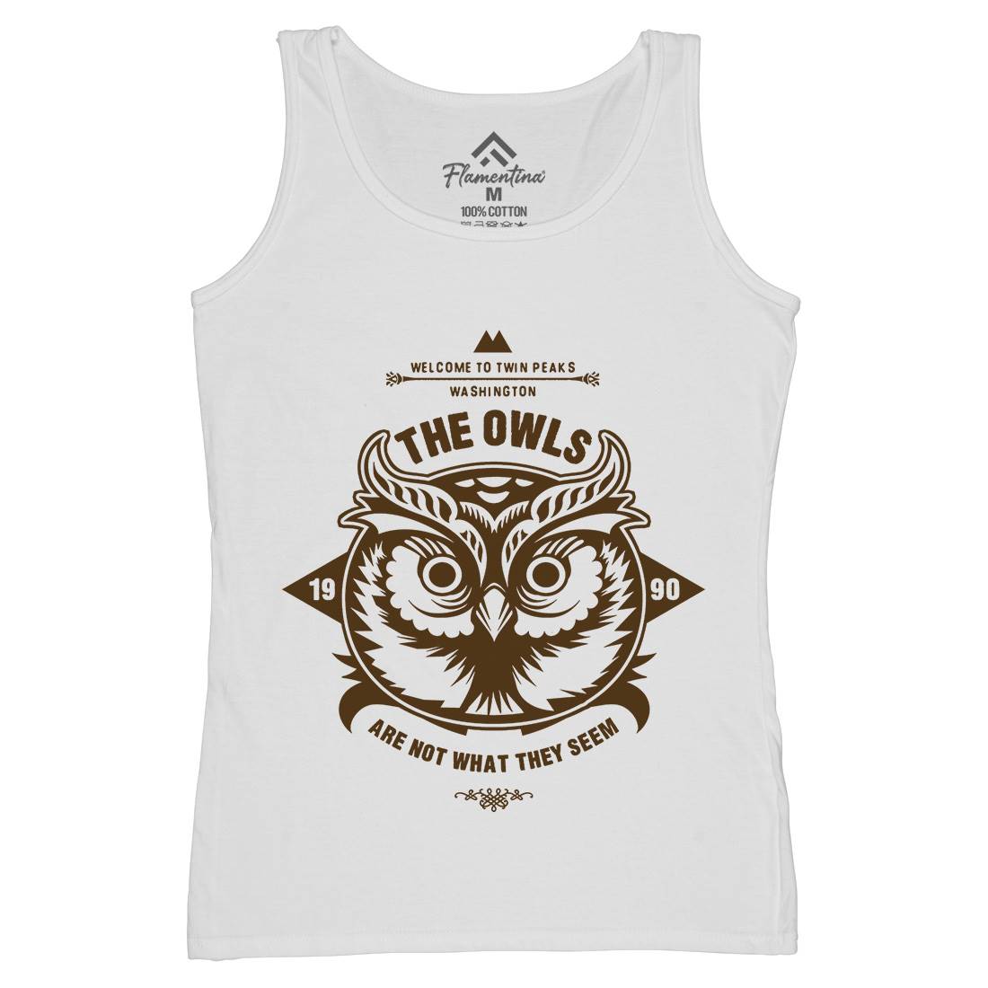 The Owls Womens Organic Tank Top Vest Animals D120