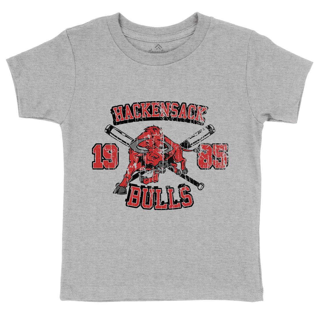 Hackensack Bulls Kids Crew Neck T-Shirt Sport D121