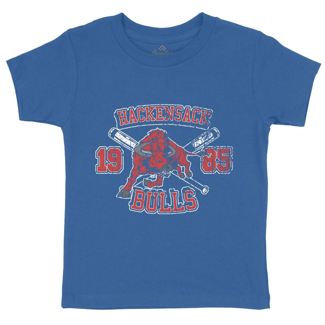 Hackensack Bulls Kids Organic Crew Neck T-Shirt Sport D121
