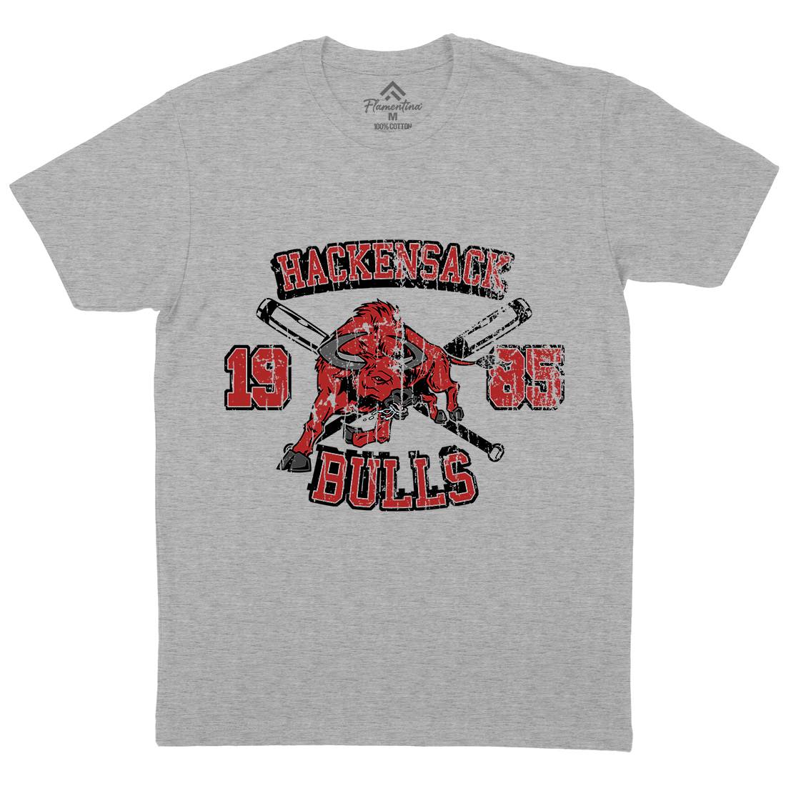 Hackensack Bulls Mens Organic Crew Neck T-Shirt Sport D121