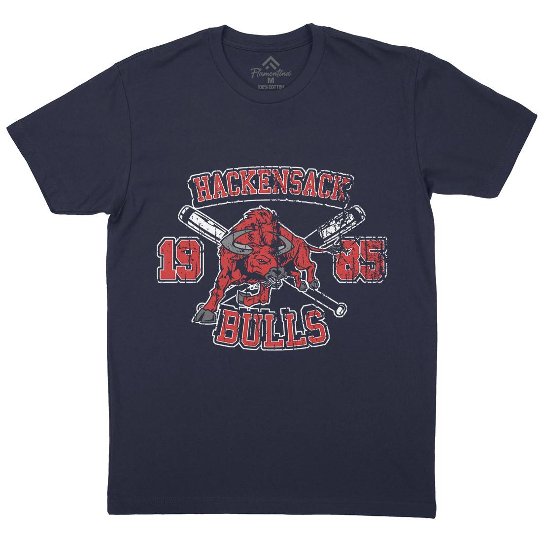 Hackensack Bulls Mens Crew Neck T-Shirt Sport D121
