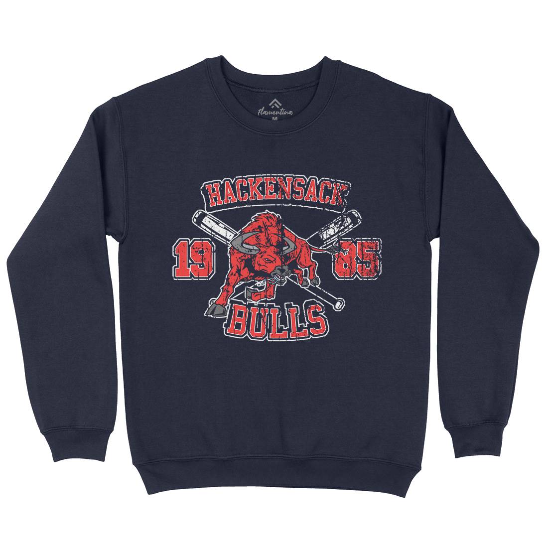 Hackensack Bulls Mens Crew Neck Sweatshirt Sport D121