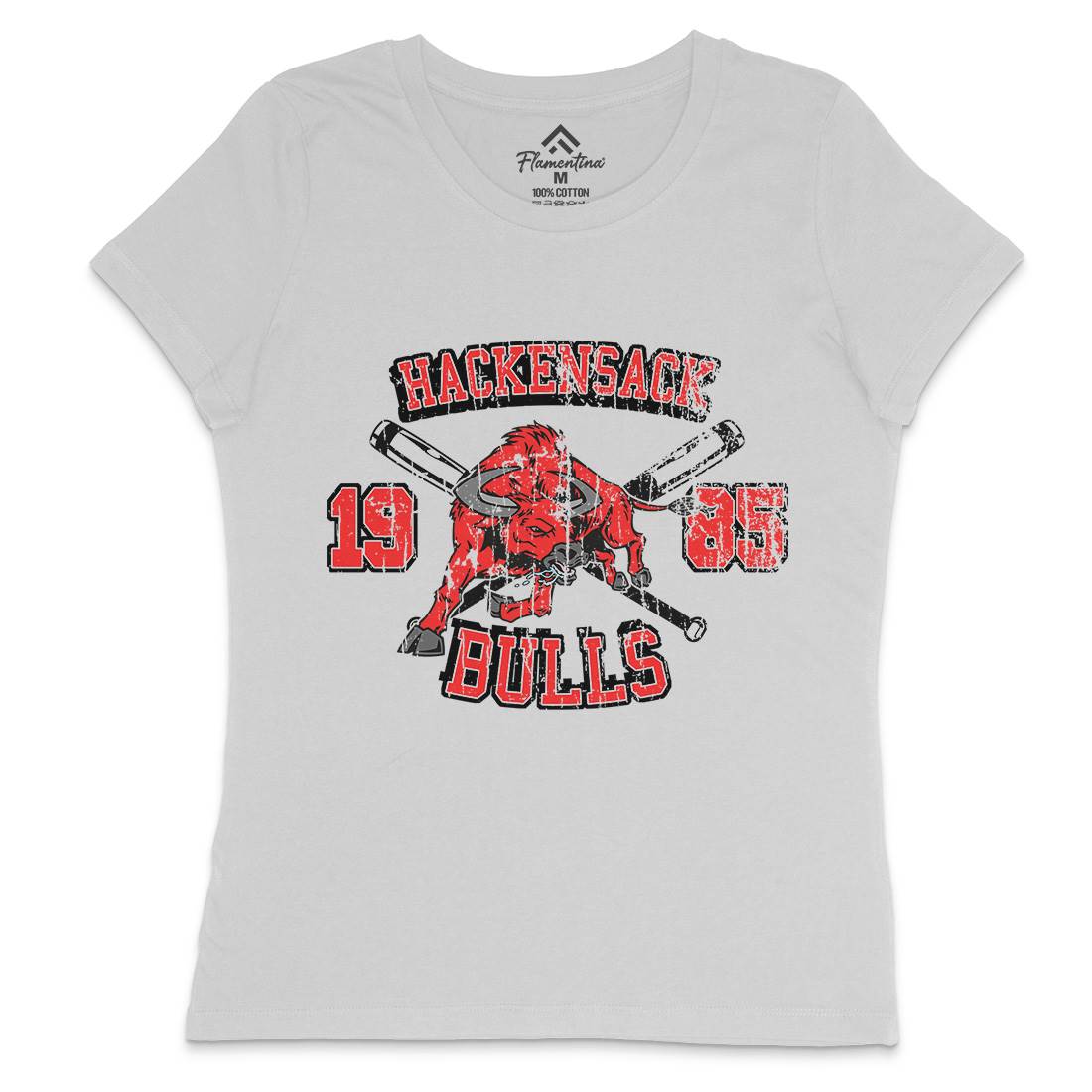 Hackensack Bulls Womens Crew Neck T-Shirt Sport D121