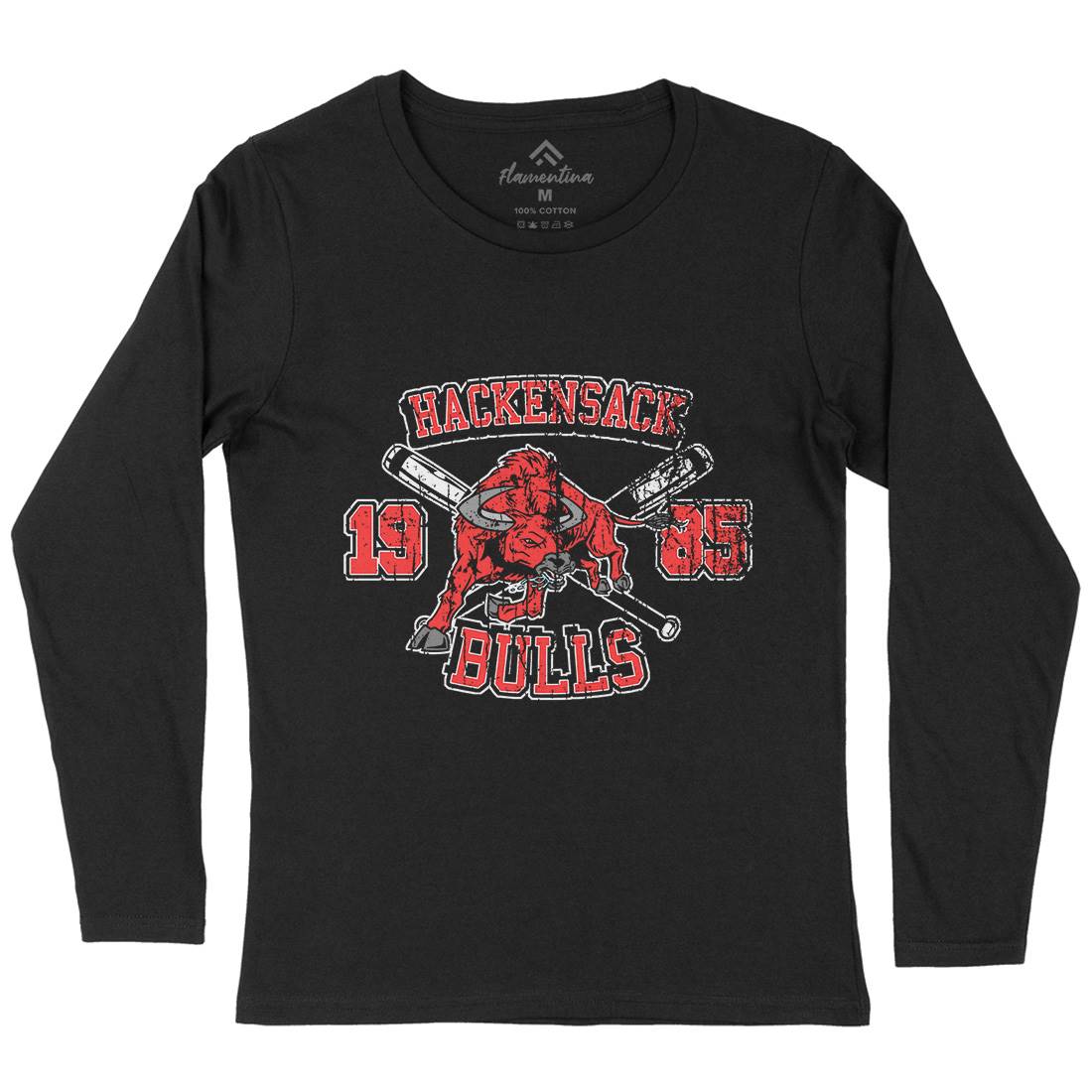 Hackensack Bulls Womens Long Sleeve T-Shirt Sport D121