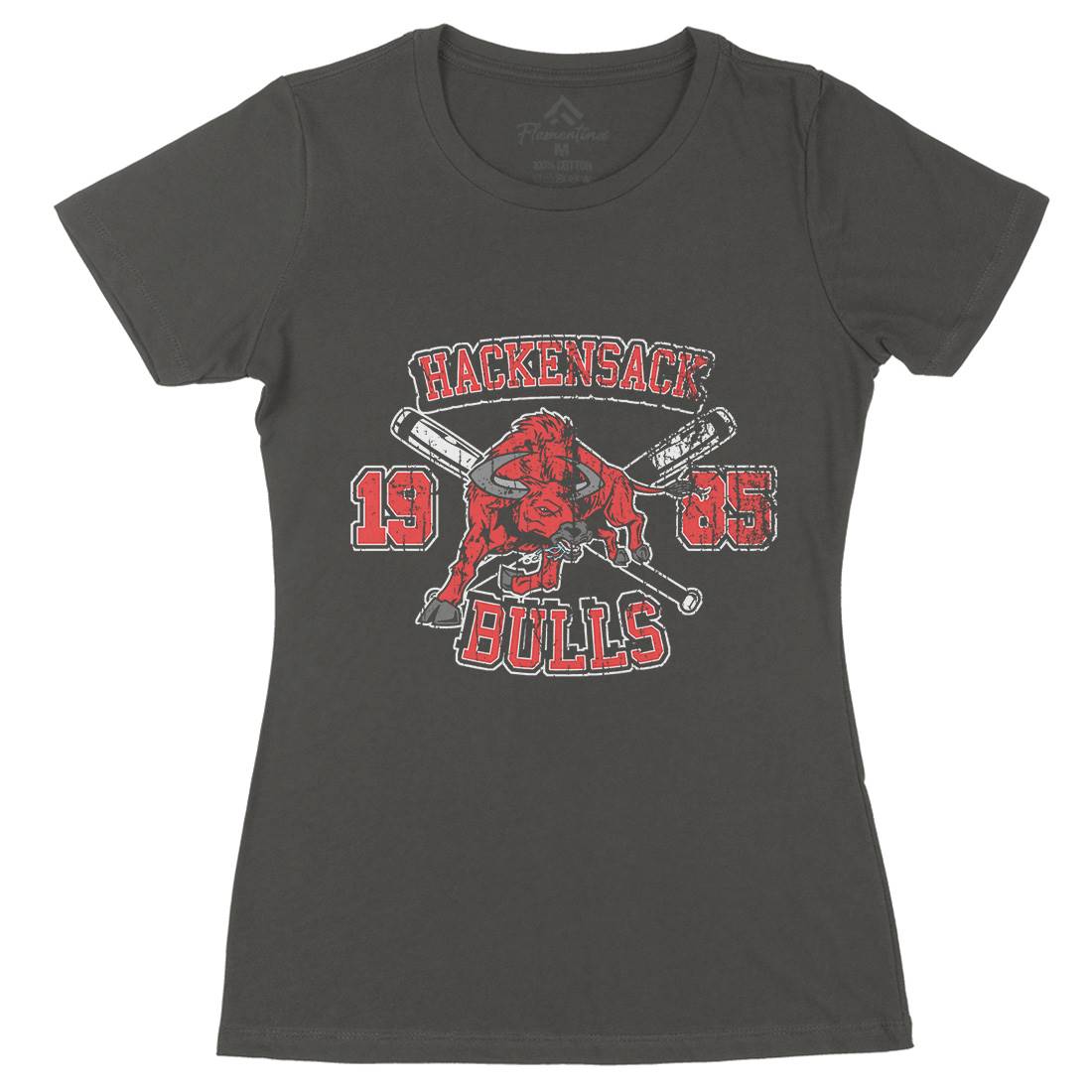 Hackensack Bulls Womens Organic Crew Neck T-Shirt Sport D121