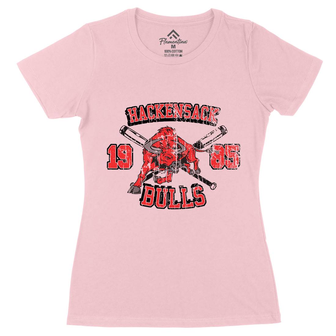 Hackensack Bulls Womens Organic Crew Neck T-Shirt Sport D121