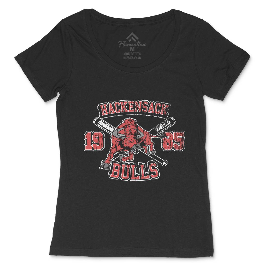 Hackensack Bulls Womens Scoop Neck T-Shirt Sport D121