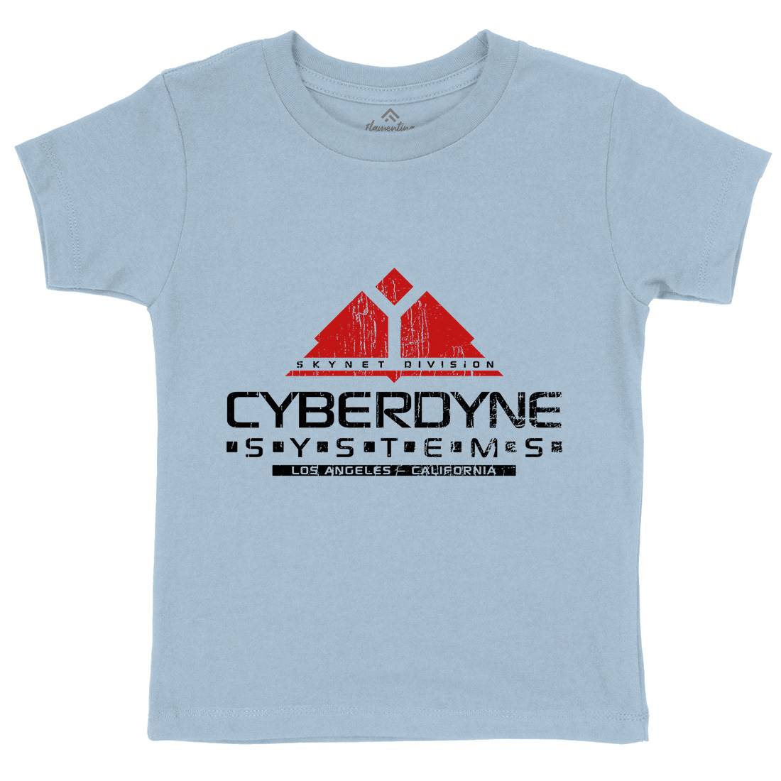 Cyberdyne Systems Kids Organic Crew Neck T-Shirt Space D122
