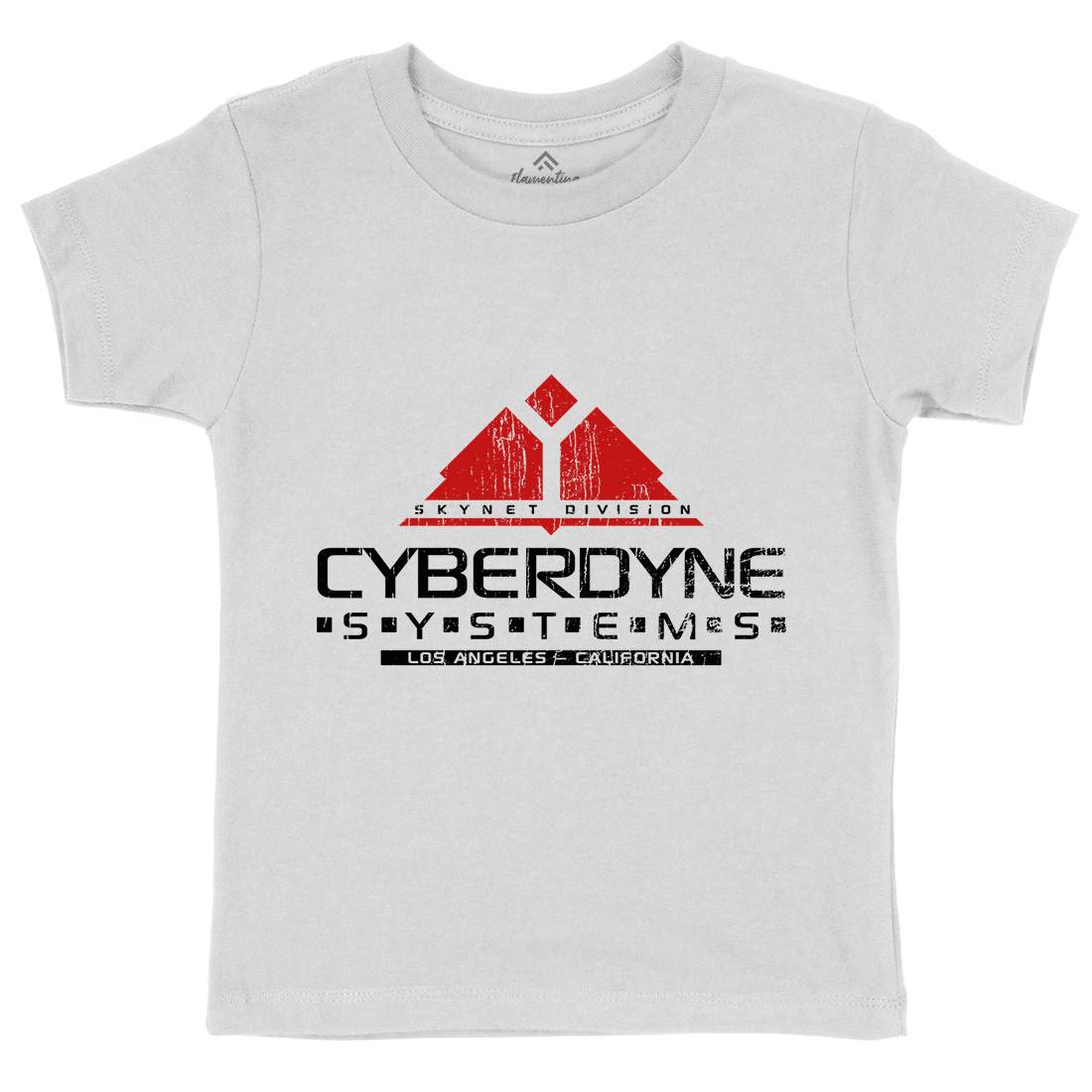 Cyberdyne Systems Kids Crew Neck T-Shirt Space D122