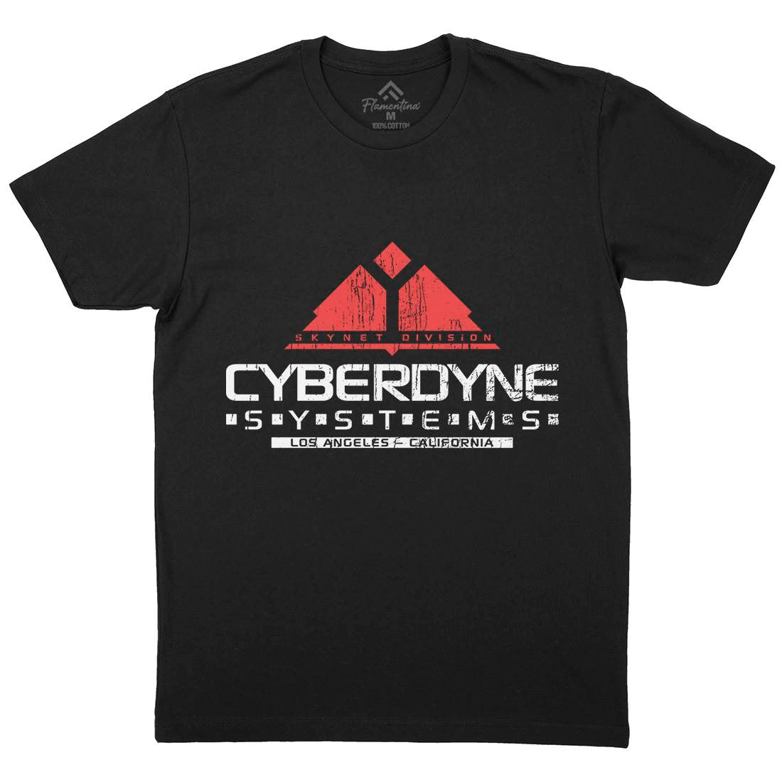 Cyberdyne Systems Mens Crew Neck T-Shirt Space D122