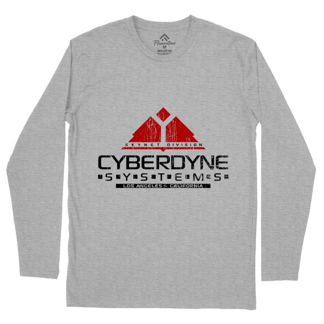 Cyberdyne Systems Mens Long Sleeve T-Shirt Space D122