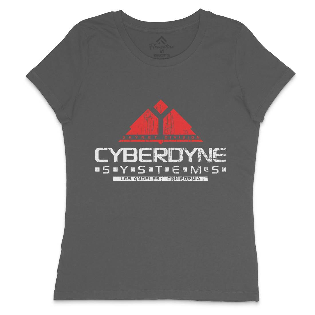 Cyberdyne Systems Womens Crew Neck T-Shirt Space D122