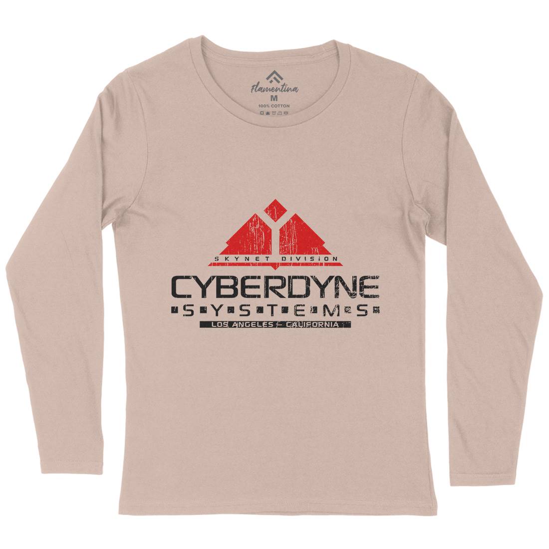 Cyberdyne Systems Womens Long Sleeve T-Shirt Space D122