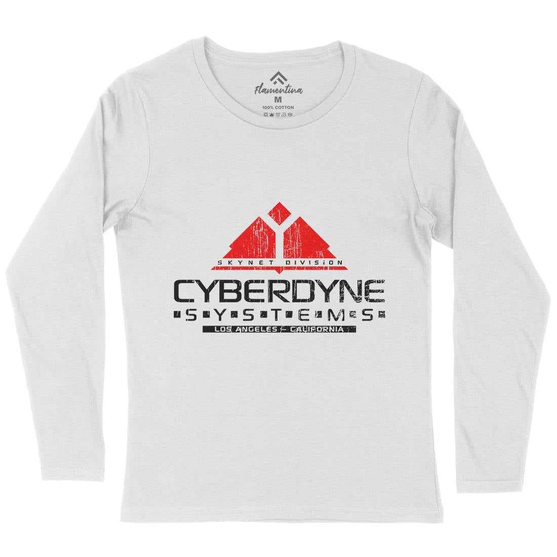 Cyberdyne Systems Womens Long Sleeve T-Shirt Space D122
