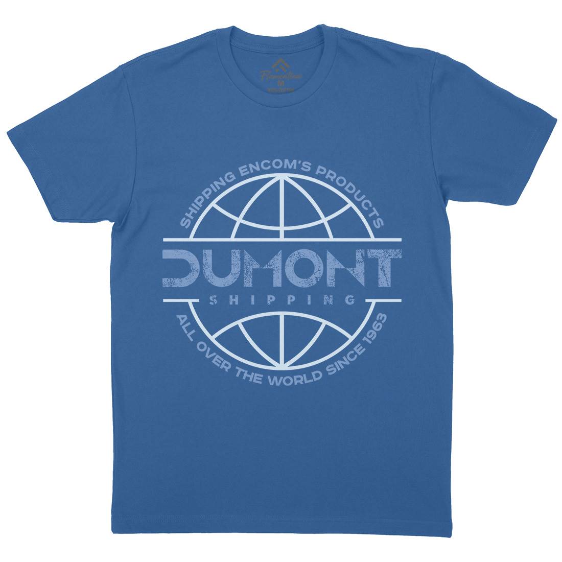 Dumont Shipping Mens Organic Crew Neck T-Shirt Space D123