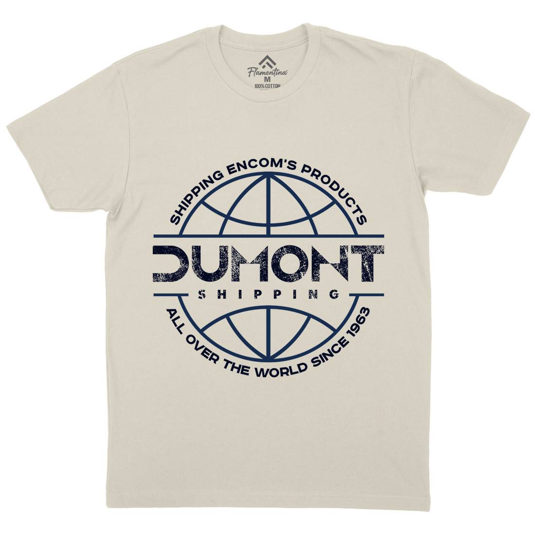 Dumont Shipping Mens Organic Crew Neck T-Shirt Space D123
