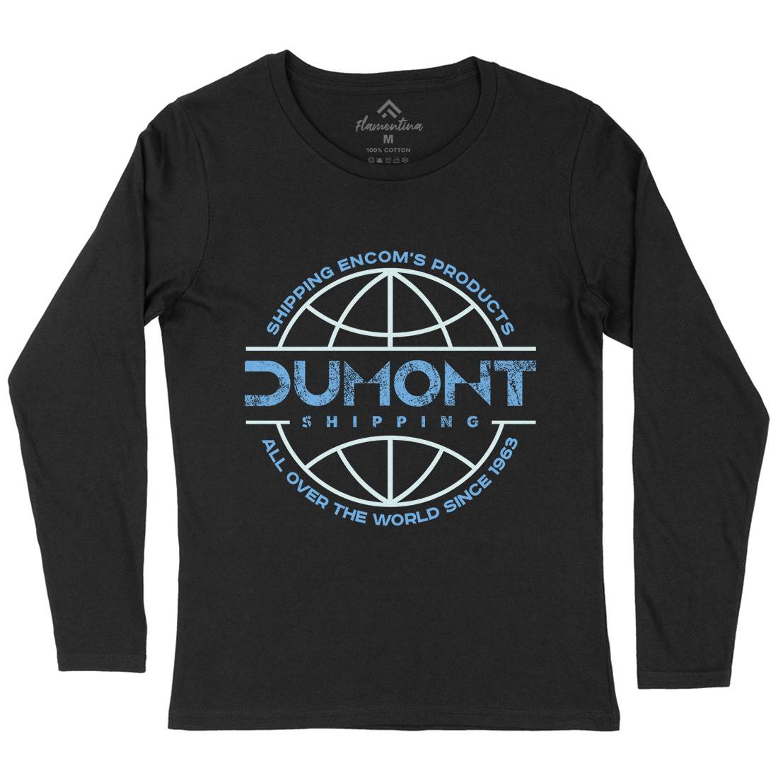 Dumont Shipping Womens Long Sleeve T-Shirt Space D123