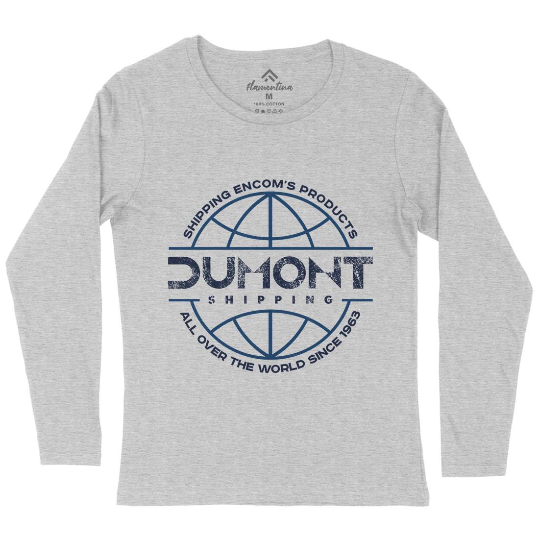 Dumont Shipping Womens Long Sleeve T-Shirt Space D123