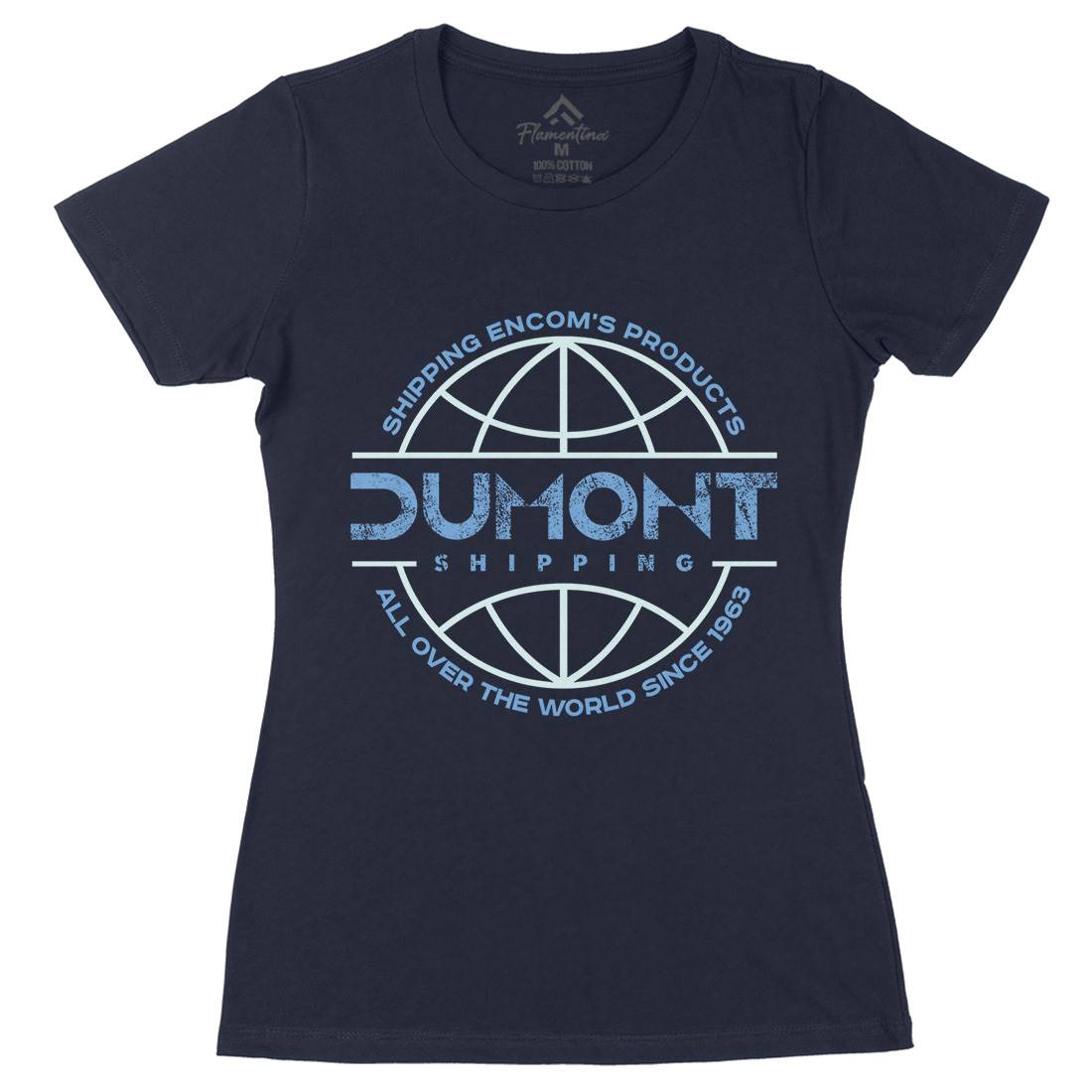 Dumont Shipping Womens Organic Crew Neck T-Shirt Space D123