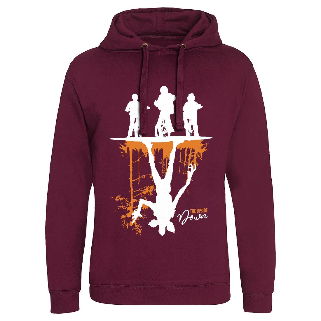 Upside Down Mens Hoodie Without Pocket Horror D124