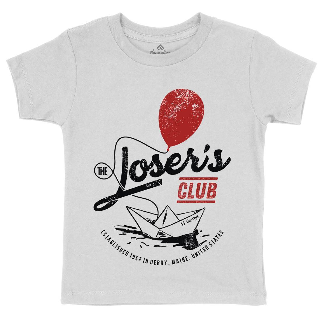 Losers Club Kids Organic Crew Neck T-Shirt Horror D125