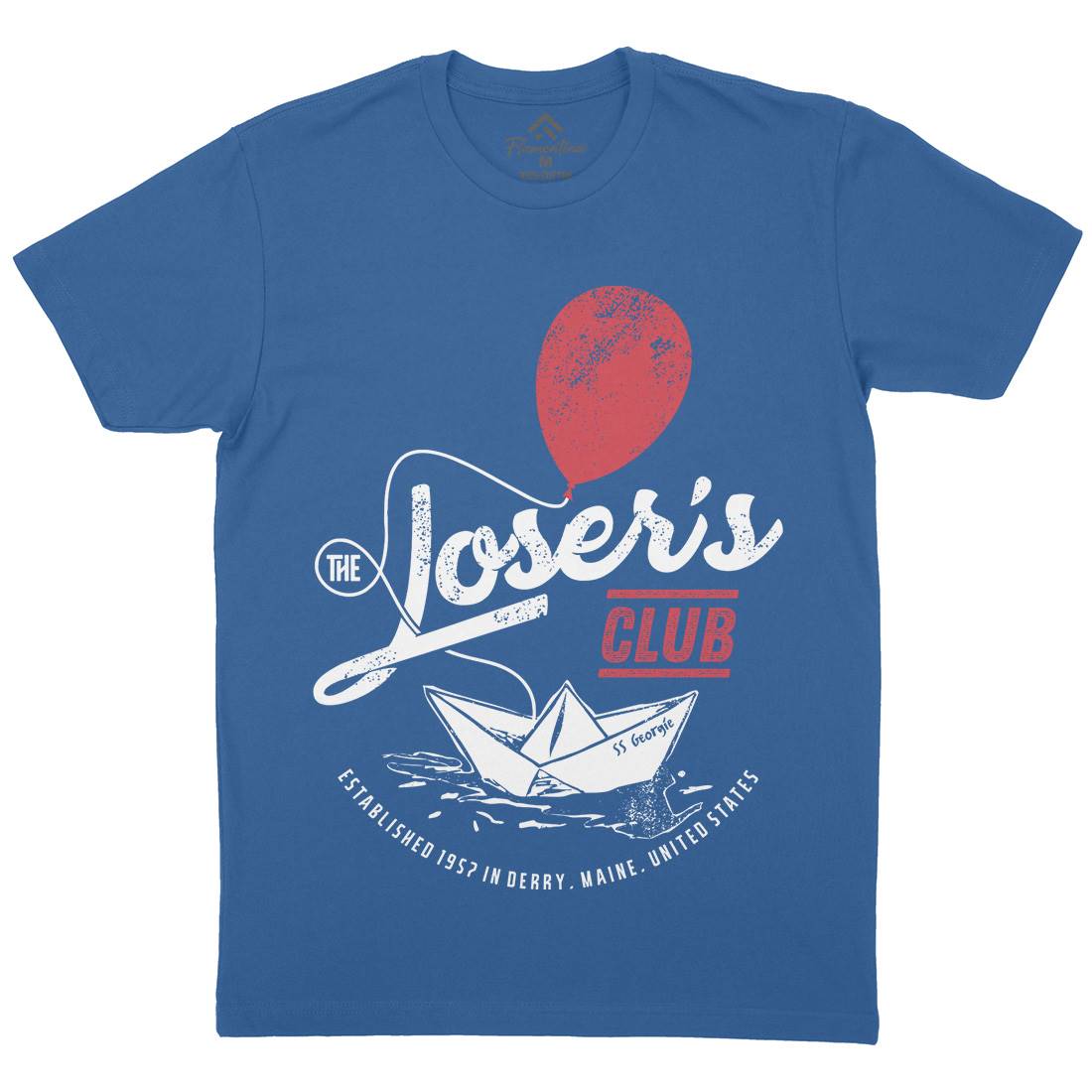 Losers Club Mens Organic Crew Neck T-Shirt Horror D125