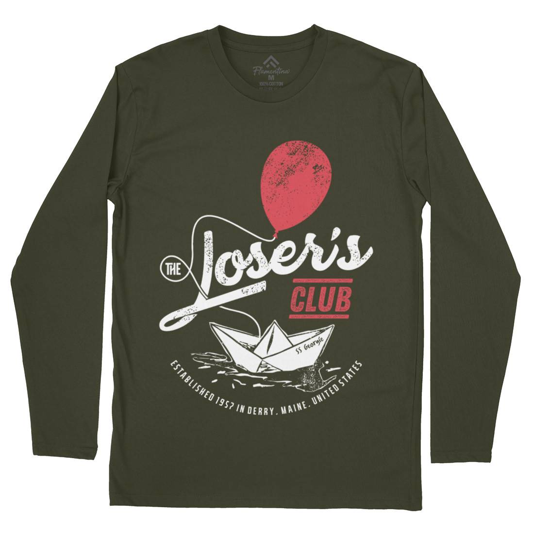 Losers Club Mens Long Sleeve T-Shirt Horror D125