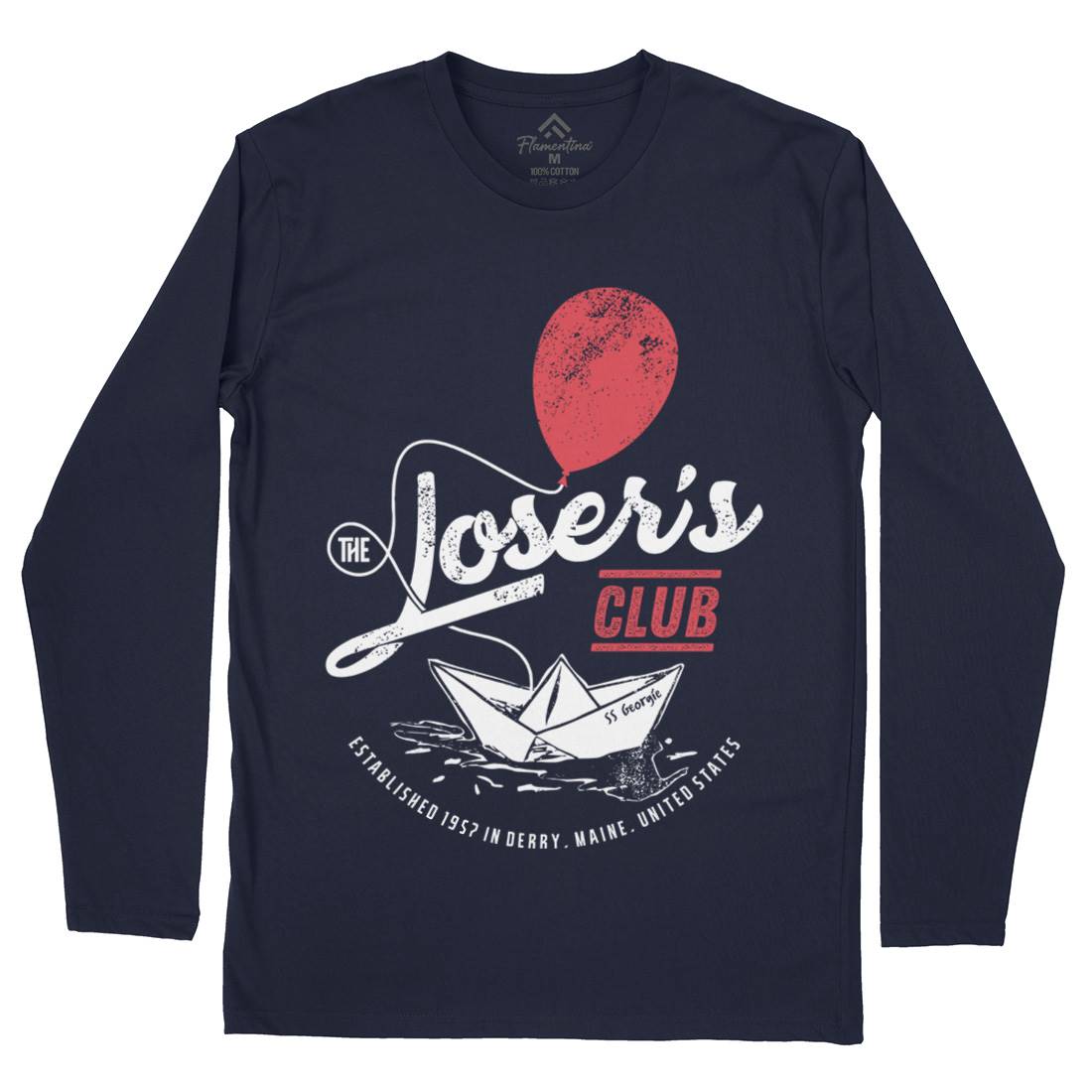 Losers Club Mens Long Sleeve T-Shirt Horror D125