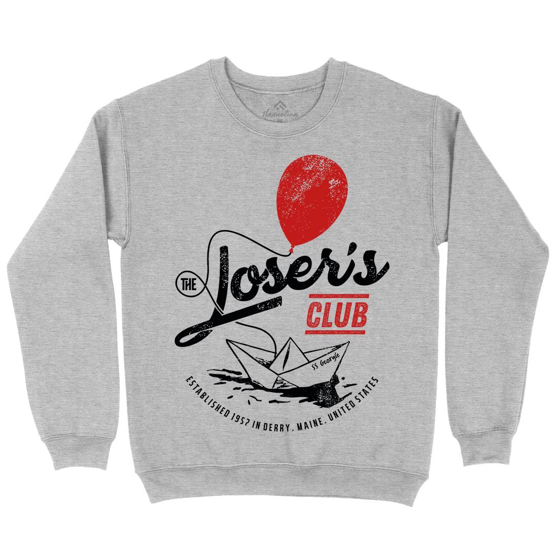 Losers Club Mens Crew Neck Sweatshirt Horror D125