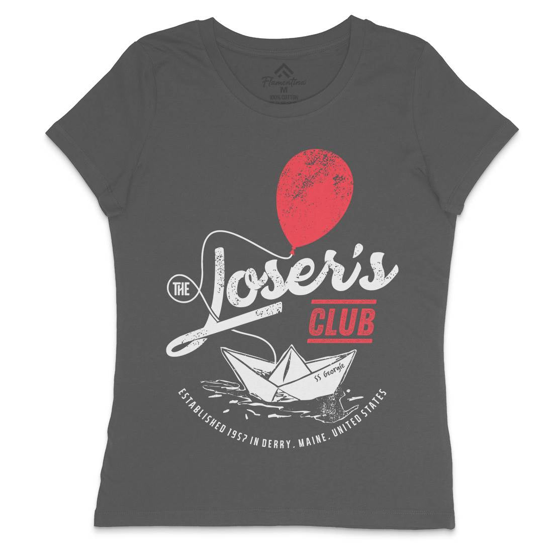 Losers Club Womens Crew Neck T-Shirt Horror D125