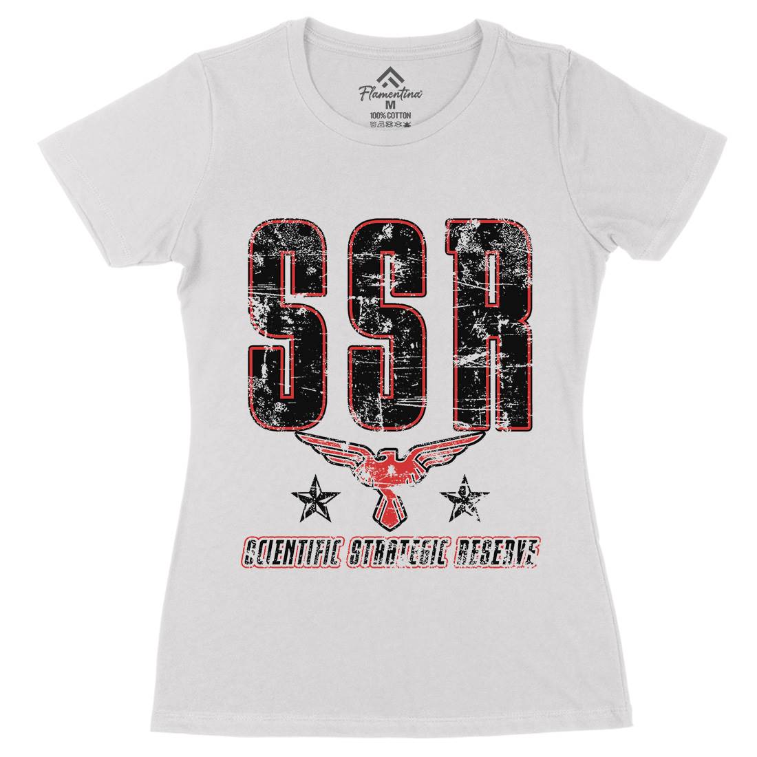 Ssr Womens Organic Crew Neck T-Shirt Space D127