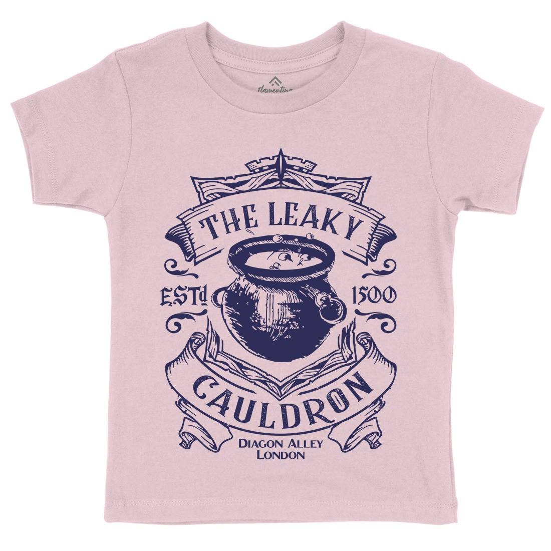 Leaky Cauldron Kids Crew Neck T-Shirt Space D128