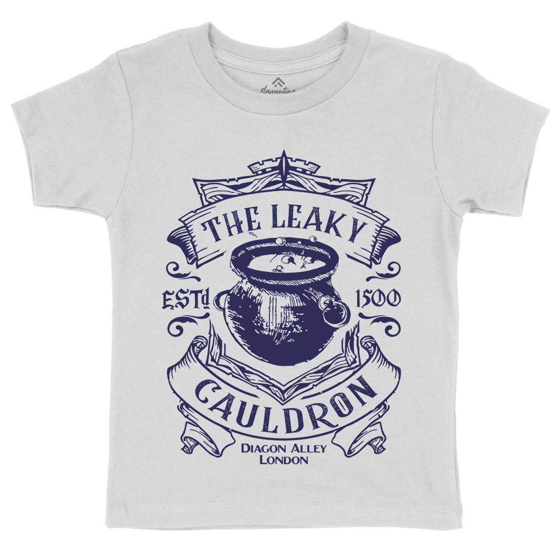 Leaky Cauldron Kids Crew Neck T-Shirt Space D128