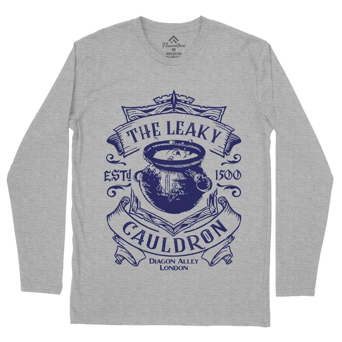 Leaky Cauldron Mens Long Sleeve T-Shirt Space D128