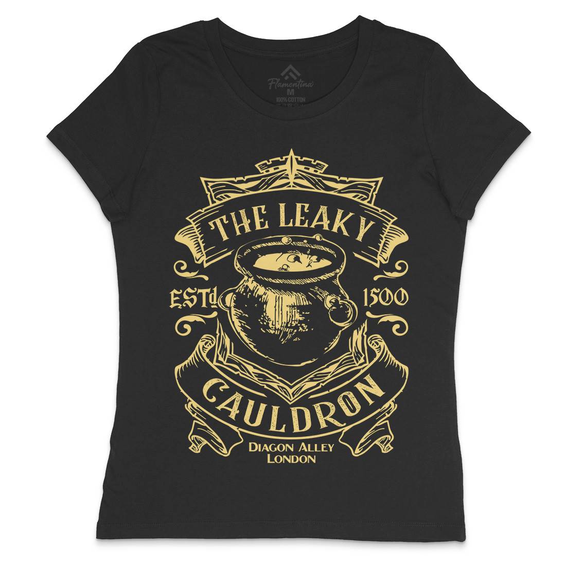 Leaky Cauldron Womens Crew Neck T-Shirt Space D128