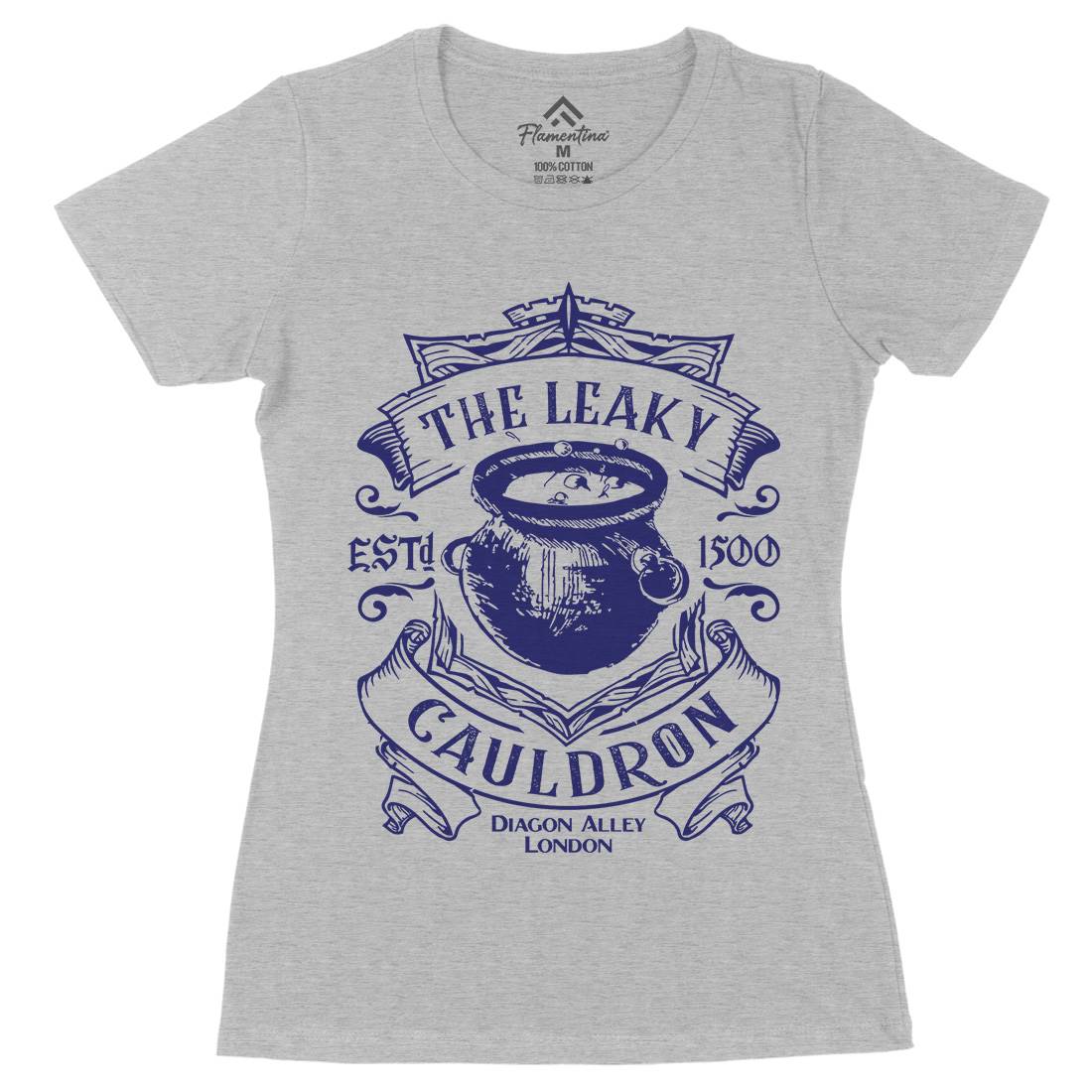 Leaky Cauldron Womens Organic Crew Neck T-Shirt Space D128